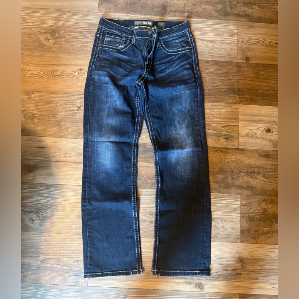 BKE Men's Dark Blue Jeans